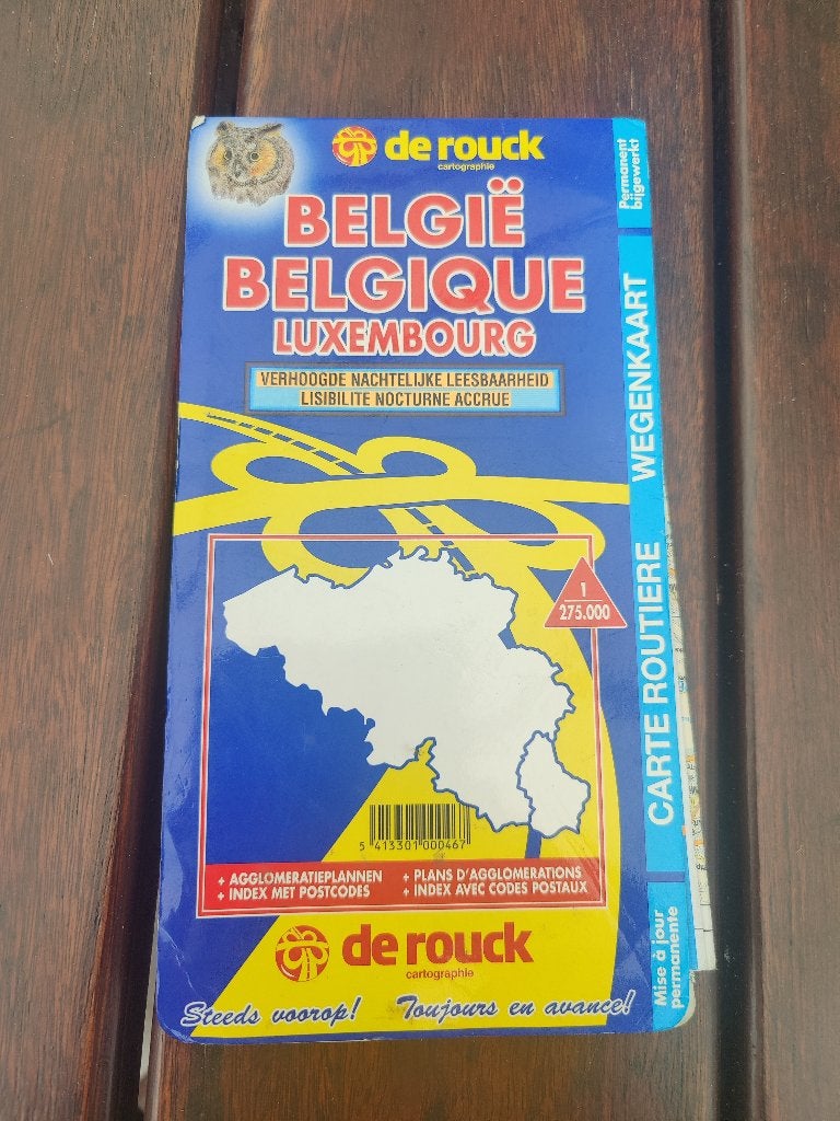 Wegenkaart België - Luxemburg, Boeken, Atlassen en Landkaarten, Ophalen of Verzenden, België