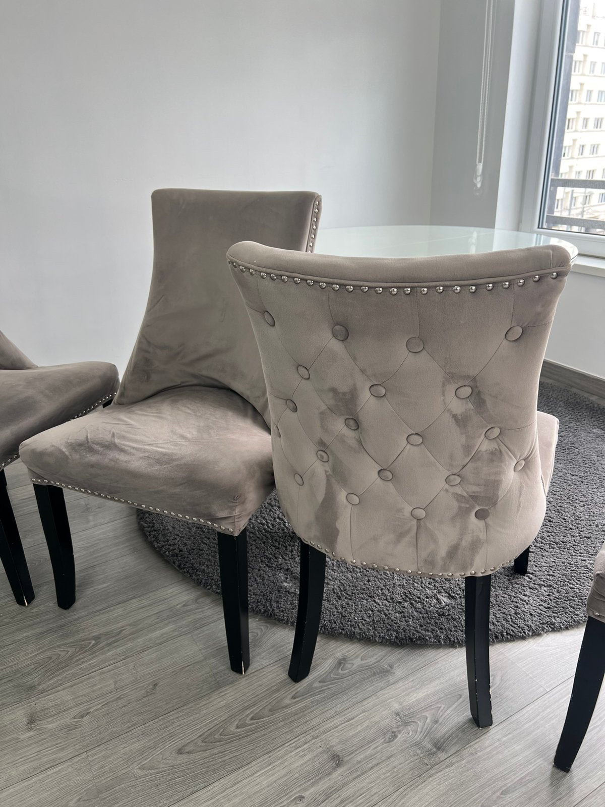 Chaise de salon ou salle à manger tissus 0488705251, Enlèvement, Comme neuf, Bois