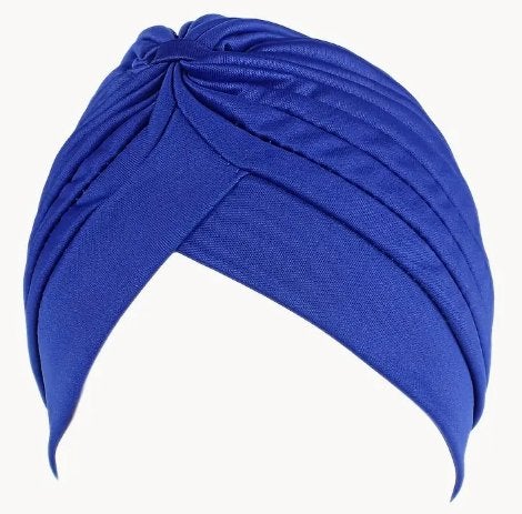Bonnet chimio plissé bleu NEUF, Bijoux, Sacs & Beauté, Enlèvement ou Envoi, Neuf, Autres types