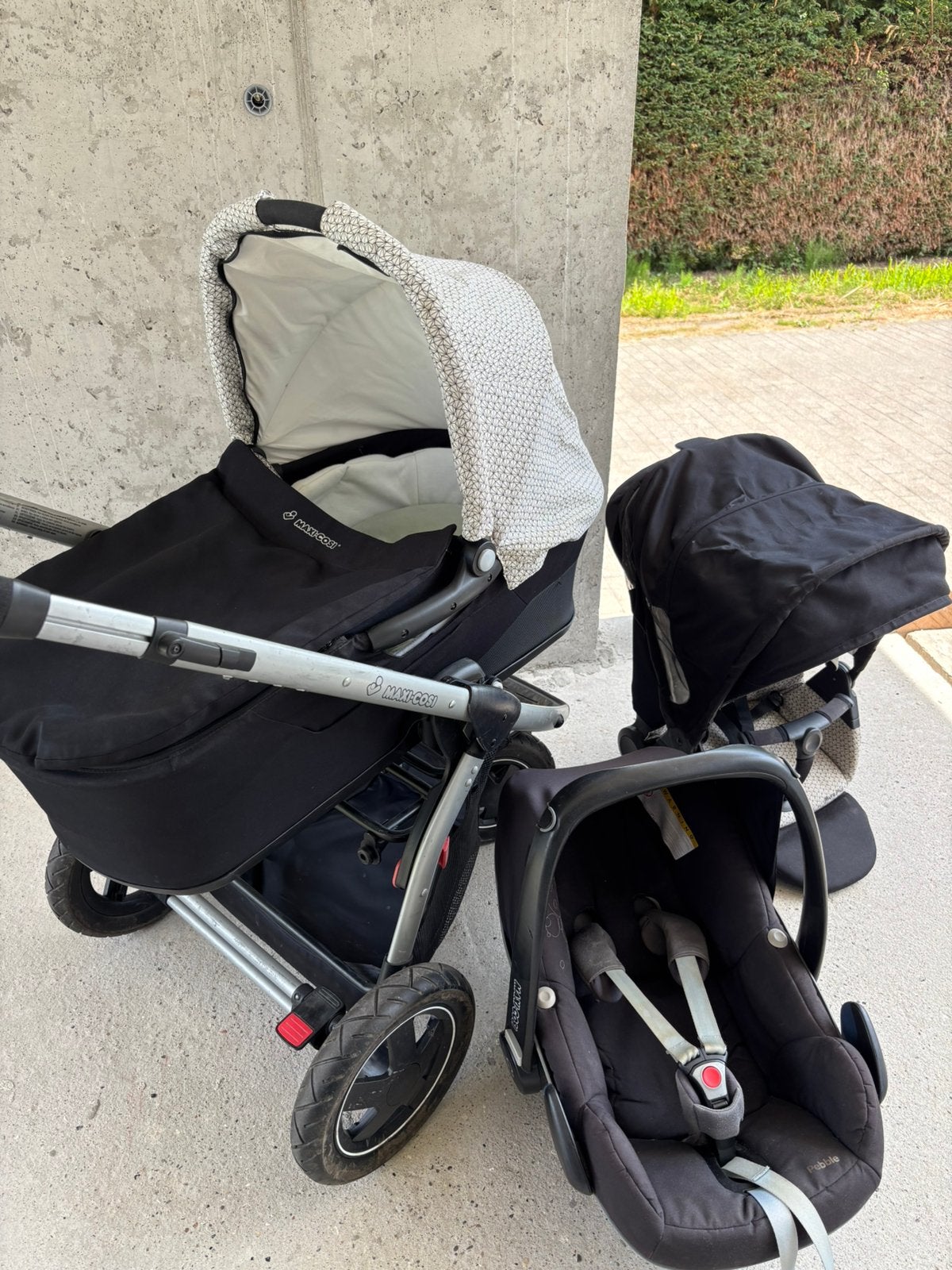 3 in 1 Buggy Maxi Cosi, Kinderen en Baby's, Buggy's, Maxi-Cosi, Regenhoes, Ophalen