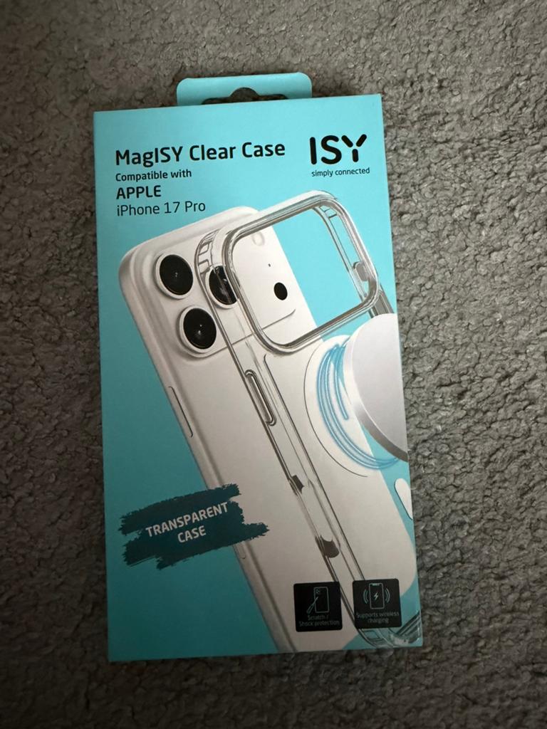 ISY 17 pro case clear niewe met MagSafe, Ophalen of Verzenden, Zo goed als nieuw, MagSafe