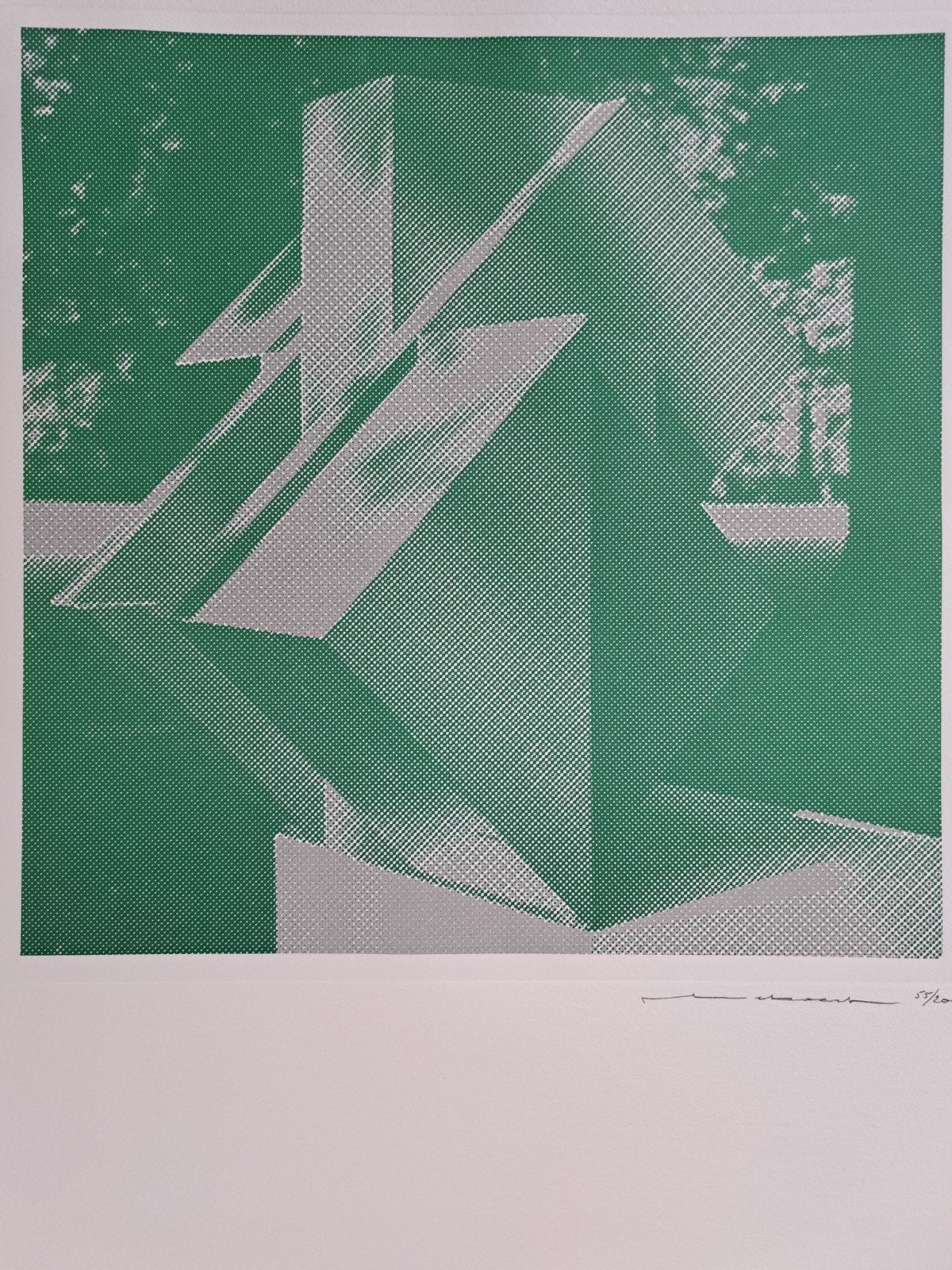BEKAERT Piet "Geometrie " zeefdruk, Antiquités & Art, Art | Lithographies & Sérigraphies, Numéroté, Enlèvement ou Envoi, Sérigraphie