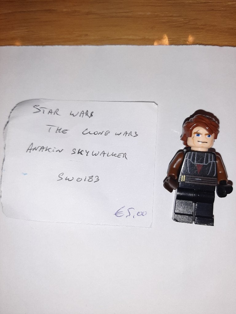 LEGO Minifig Star Wars - sw0183 Anakin Skywalker, Lego, Comme neuf, Minifigurine, Complet