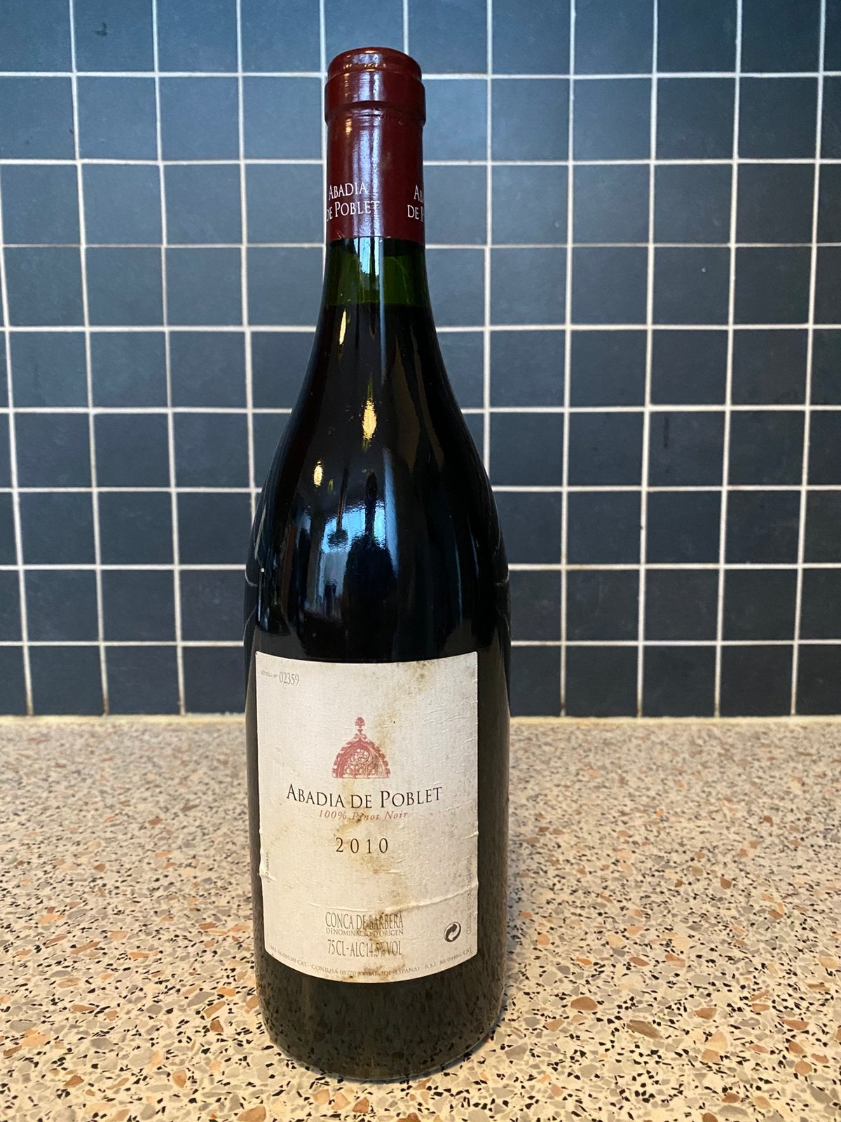 Pinot noir Abadia de Poblet 2010 (Espagne), Collections, Vins, Enlèvement, Comme neuf, Espagne