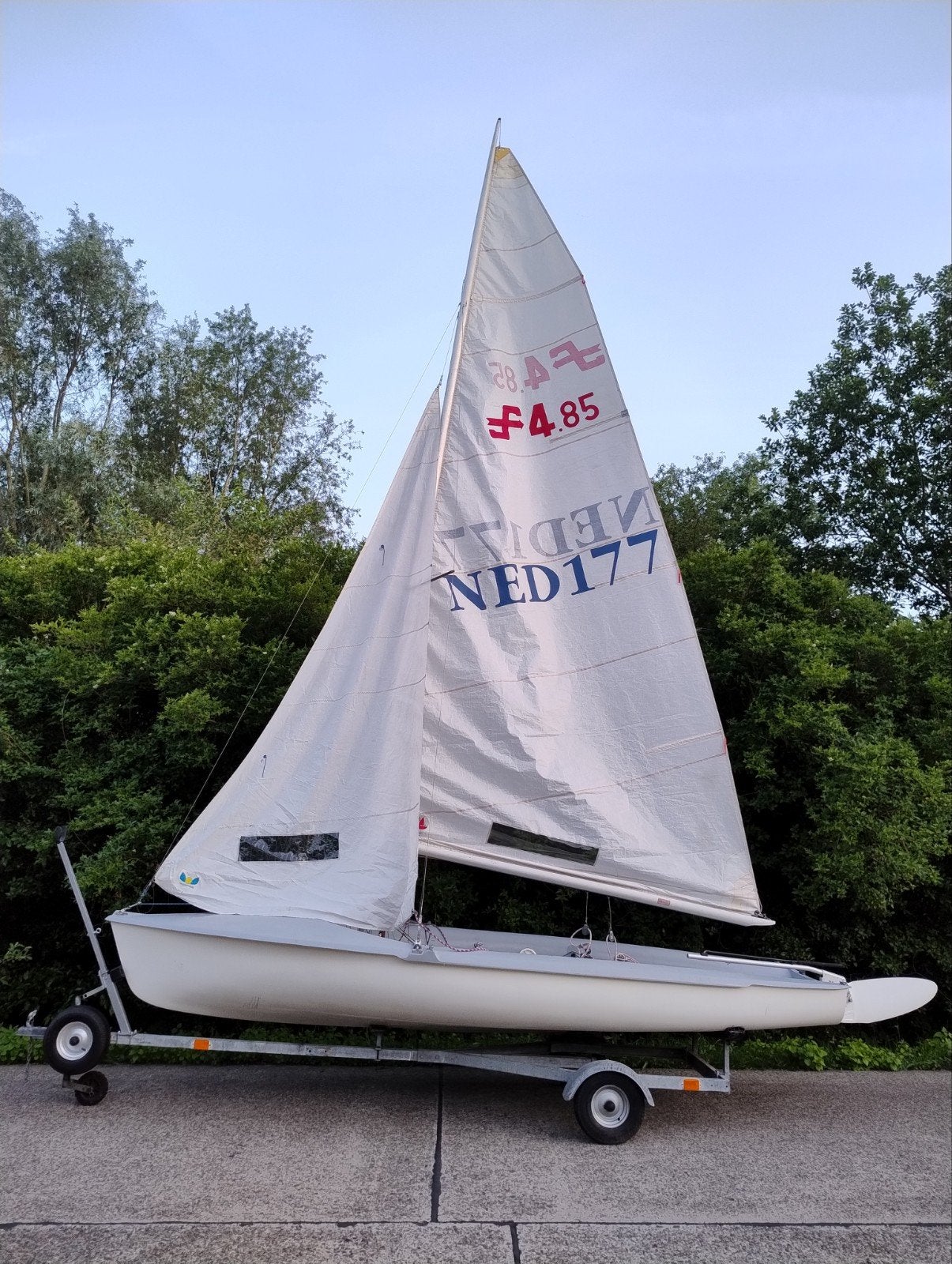 Simoun 485 met trailer, Ophalen, Gebruikt, Fok, Overige typen