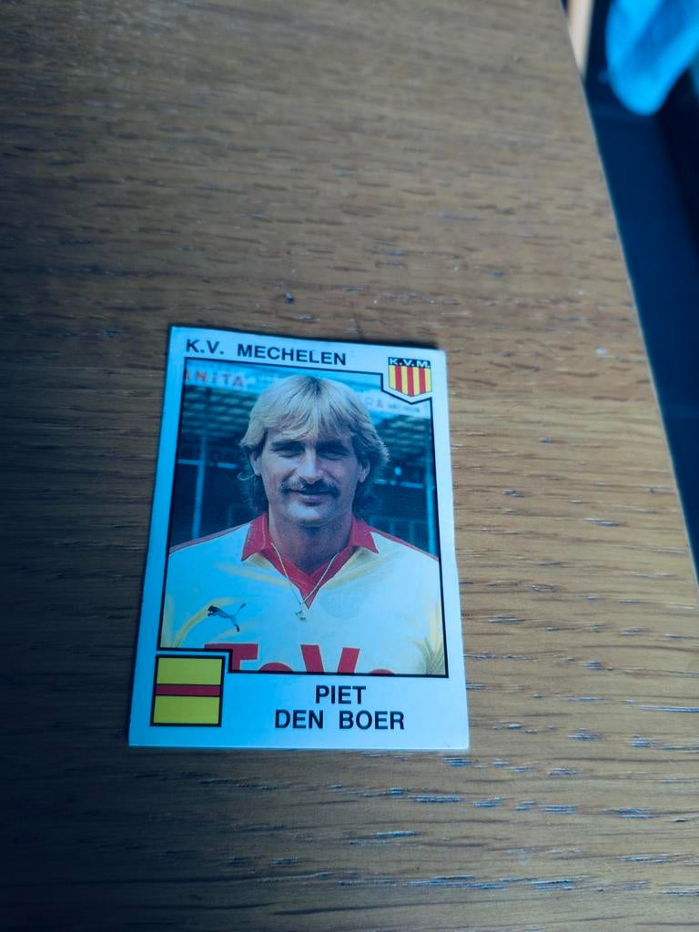 Panini sticker Football 85 Piet Den Boer KV Mechelen, Enlèvement ou Envoi, Autocollant
