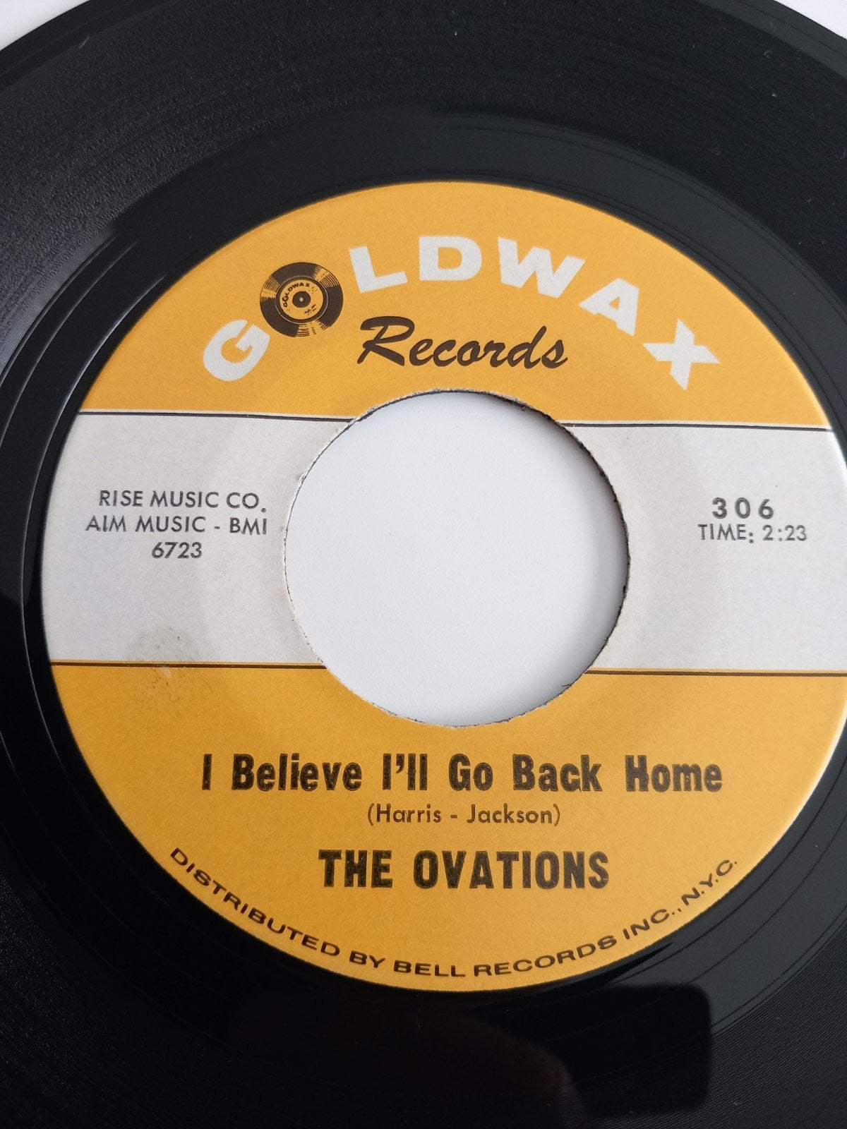 THE OVATIONS. I BELIEVE I'LL GO BACK HOME .POPCORN USA 45T, Ophalen of Verzenden