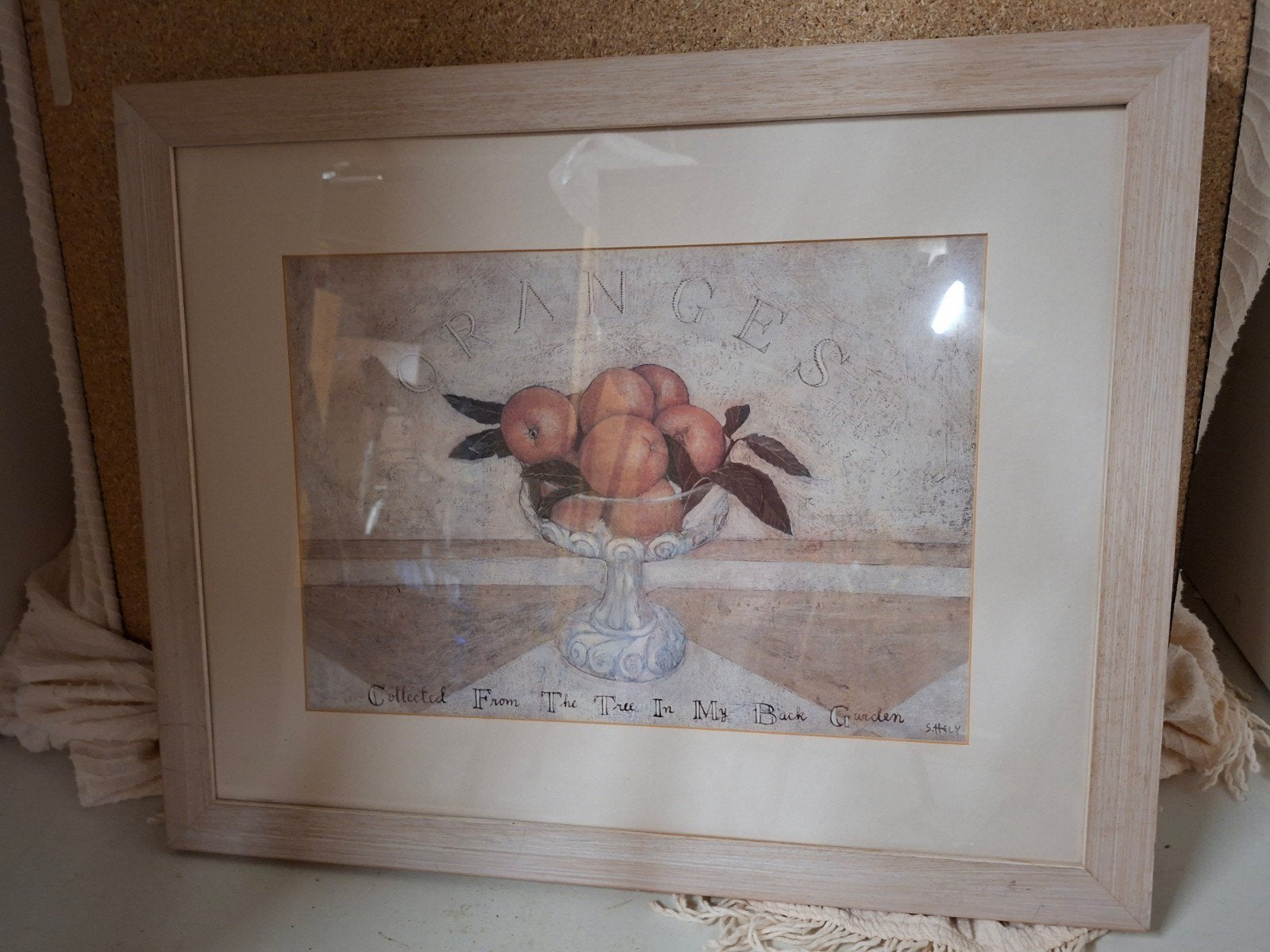 tableau encadré :Nature Morte "Oranges" de Shelley Hely, Ophalen, 5 – 50, 50 tot 75 cm, Print