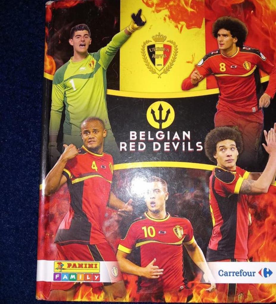 Vol panini stickerboek voetbal rode duivels 2014, Verzamelen, Ophalen, Zo goed als nieuw, Sport