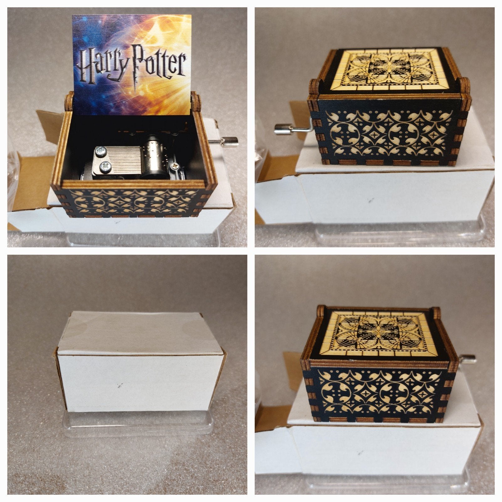Boîte à musique en bois manivelle de la série Harry Potter,, Enlèvement ou Envoi