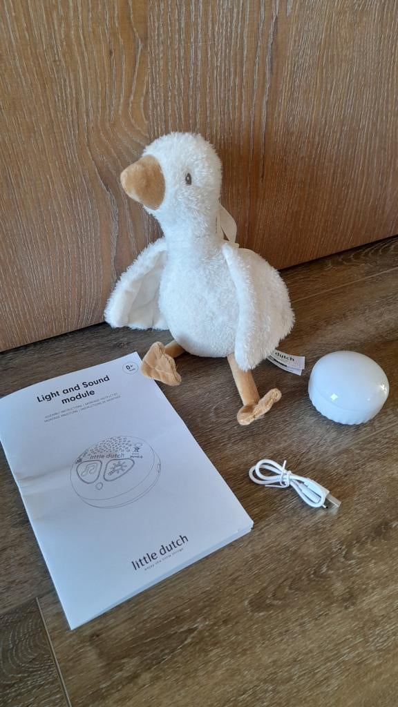 Little Dutch Knuffel met licht en geluid Little Goose, Enlèvement ou Envoi, Sonore