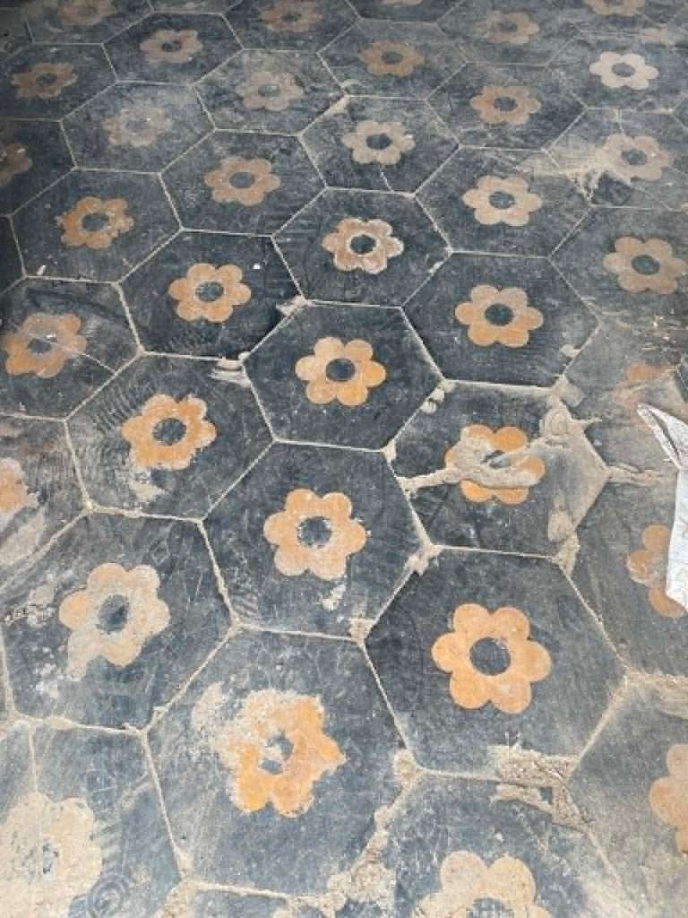 Carreaux de ciment ancien année 1920/1930 A donner Gratuit, Moins de 20 cm, Carrelage de sol, Enlèvement, Utilisé