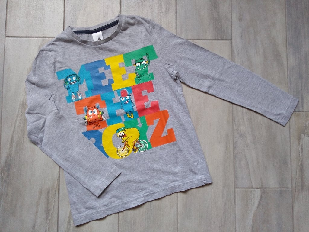 ★ M128/134 - Longsleeve monsters, Ophalen of Verzenden, Jongen, Shirt of Longsleeve