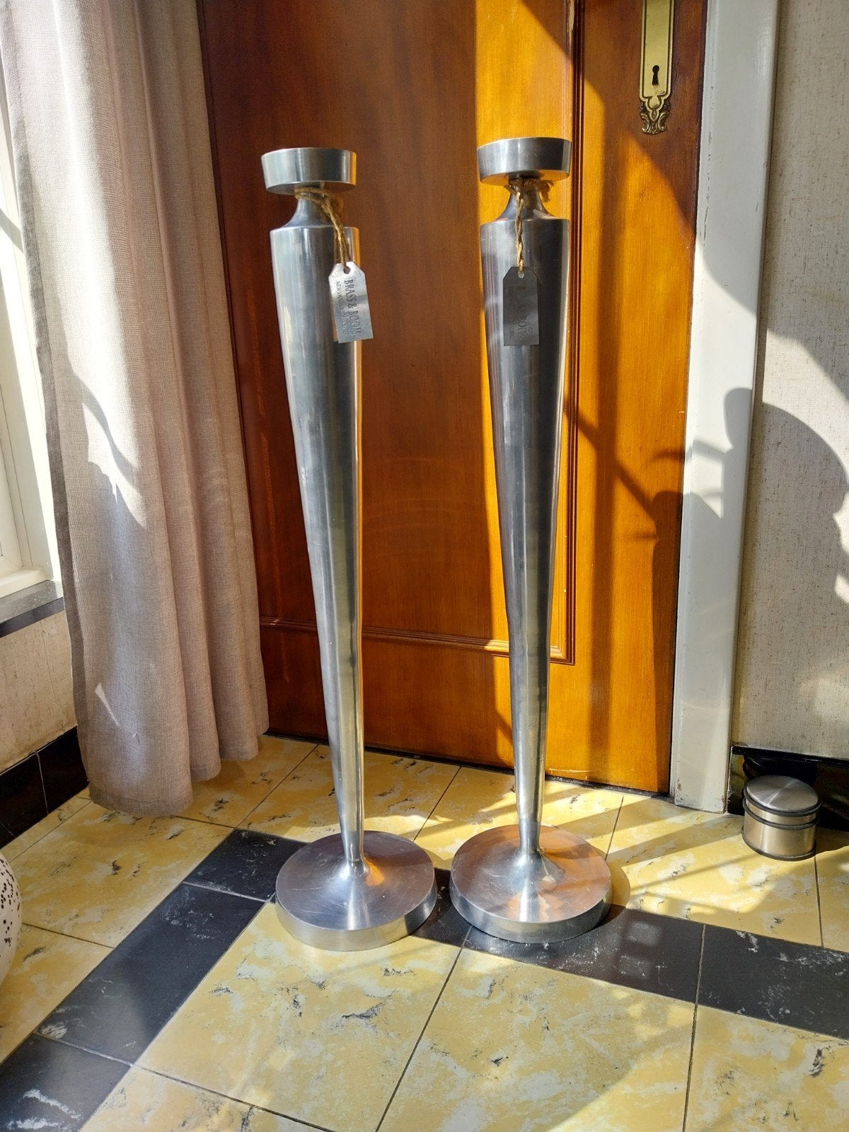 aluminium kandelaars, Ophalen, Gebruikt, Metaal, Kandelaar