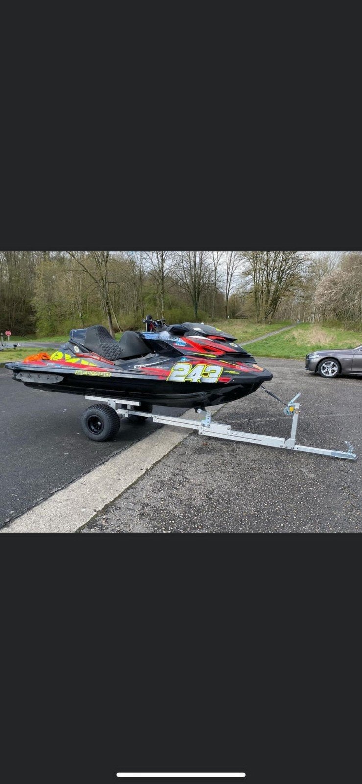 Strandkar voor jetski., Ophalen, Gebruikt