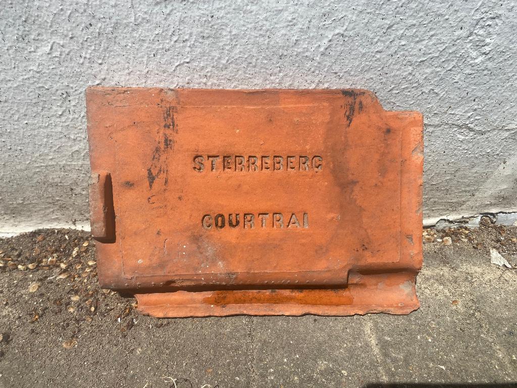 Pottelberg dakpan 200 à 250 stuks, Doe-het-zelf en Bouw, Dakpannen en Dakbedekking, Ophalen, Gebruikt, Steen of Klei, Dakpannen