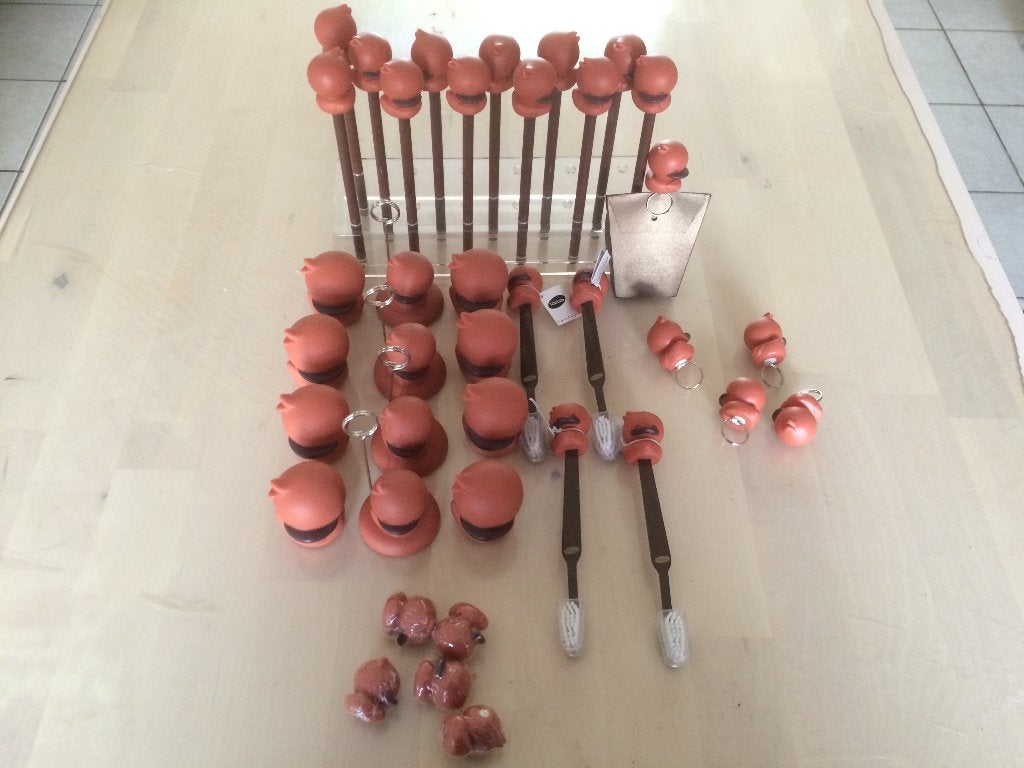 Eendje design duck terra cotta van BB collectie UITVERKOOP, Kinderen en Baby's, Ophalen of Verzenden, Nieuw, Kraamcadeau
