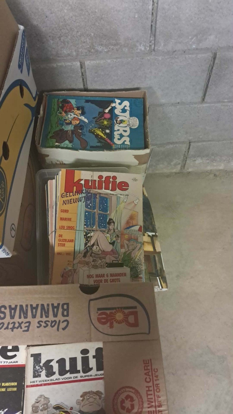 lot boeken 15 dozen, Ophalen
