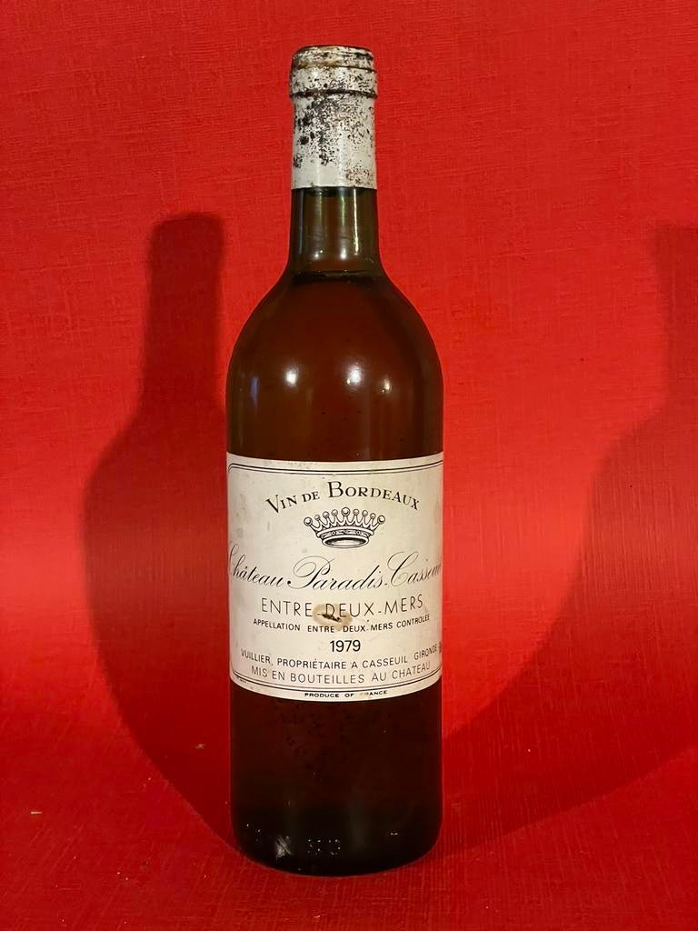 Vin de Bordeaux millésimé 1979 Château Paradis, Collections, Vins, Comme neuf, France, Enlèvement ou Envoi