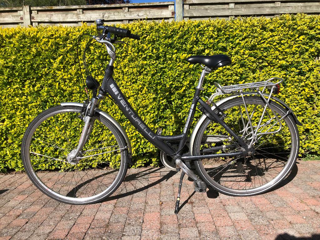 Damesfiets Venturelli, Gebruikt, Velgrem, Versnellingen, Minder dan 47 cm
