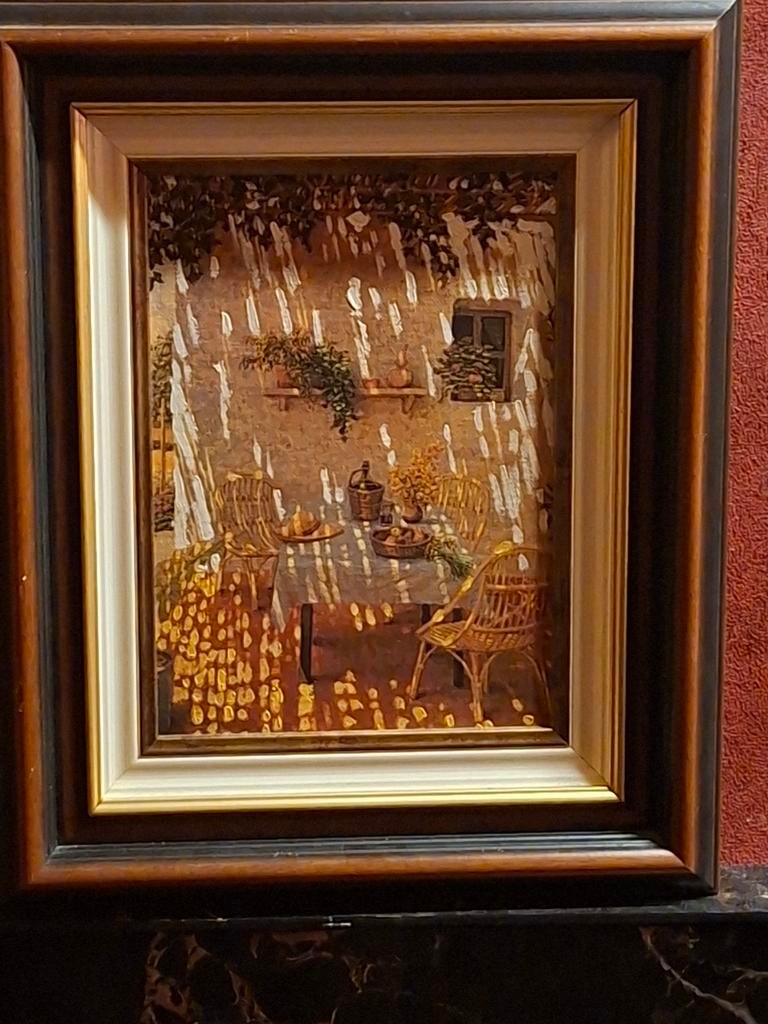 TABLEAU SOLEIL DE PROVENCE ( PANNEAU ), Antiquités & Art, Art | Peinture | Abstraite, Enlèvement ou Envoi
