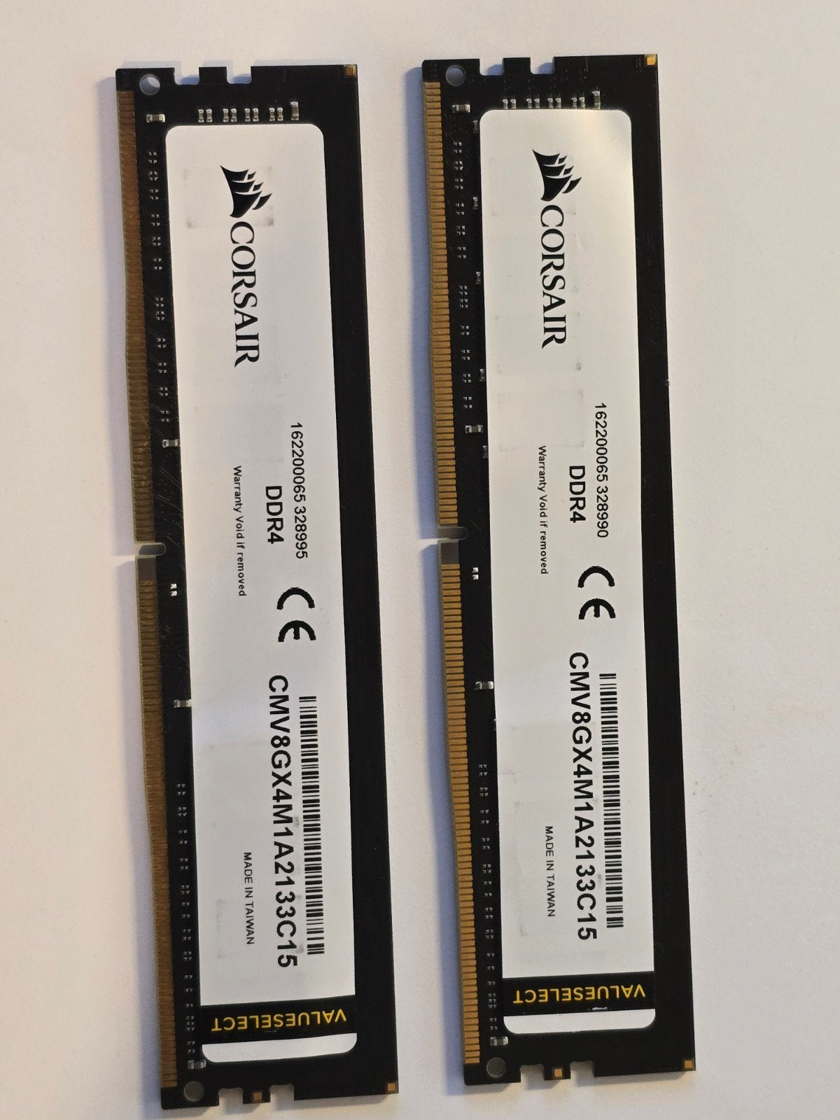 2 x Corsair 8 Go de RAM DDR4 2133 - PC de bureau, Enlèvement ou Envoi, DDR4, 8 GB, Utilisé