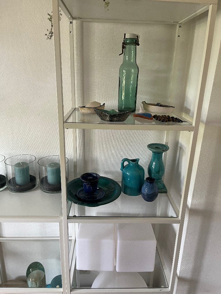 vitrinekast IKEA, Huis en Inrichting, Ophalen, Zo goed als nieuw, Glas, Minder dan 50 cm