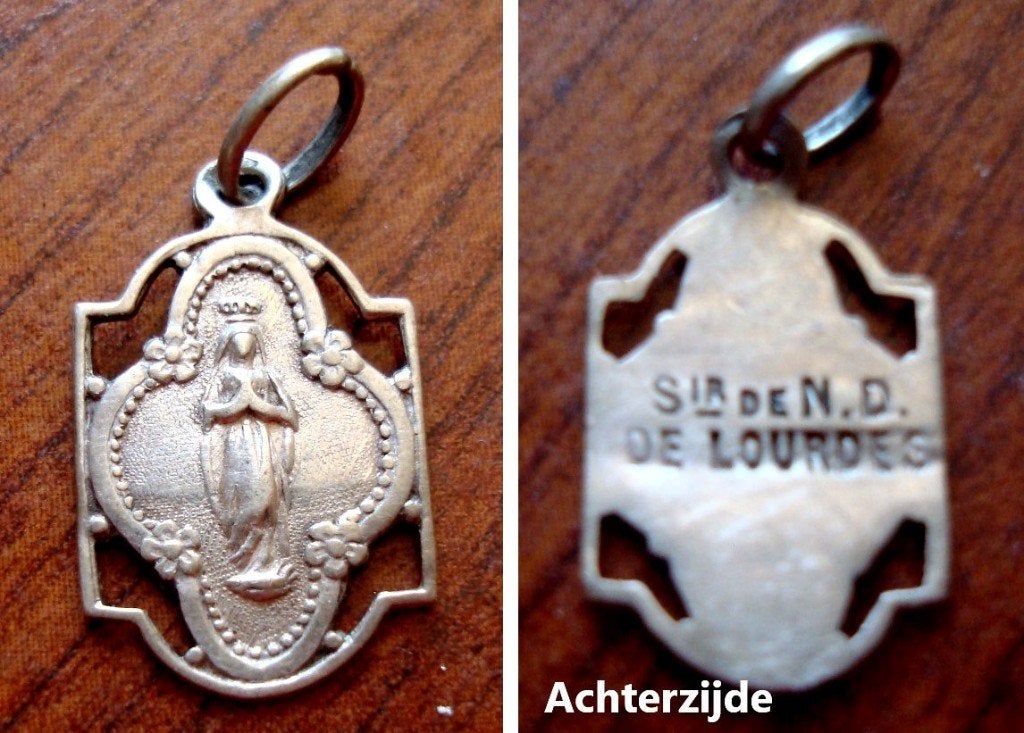 Medaille Souvenir de Lourdes (zilver), Envoi, Utilisé, Autres types, Christianisme | Catholique