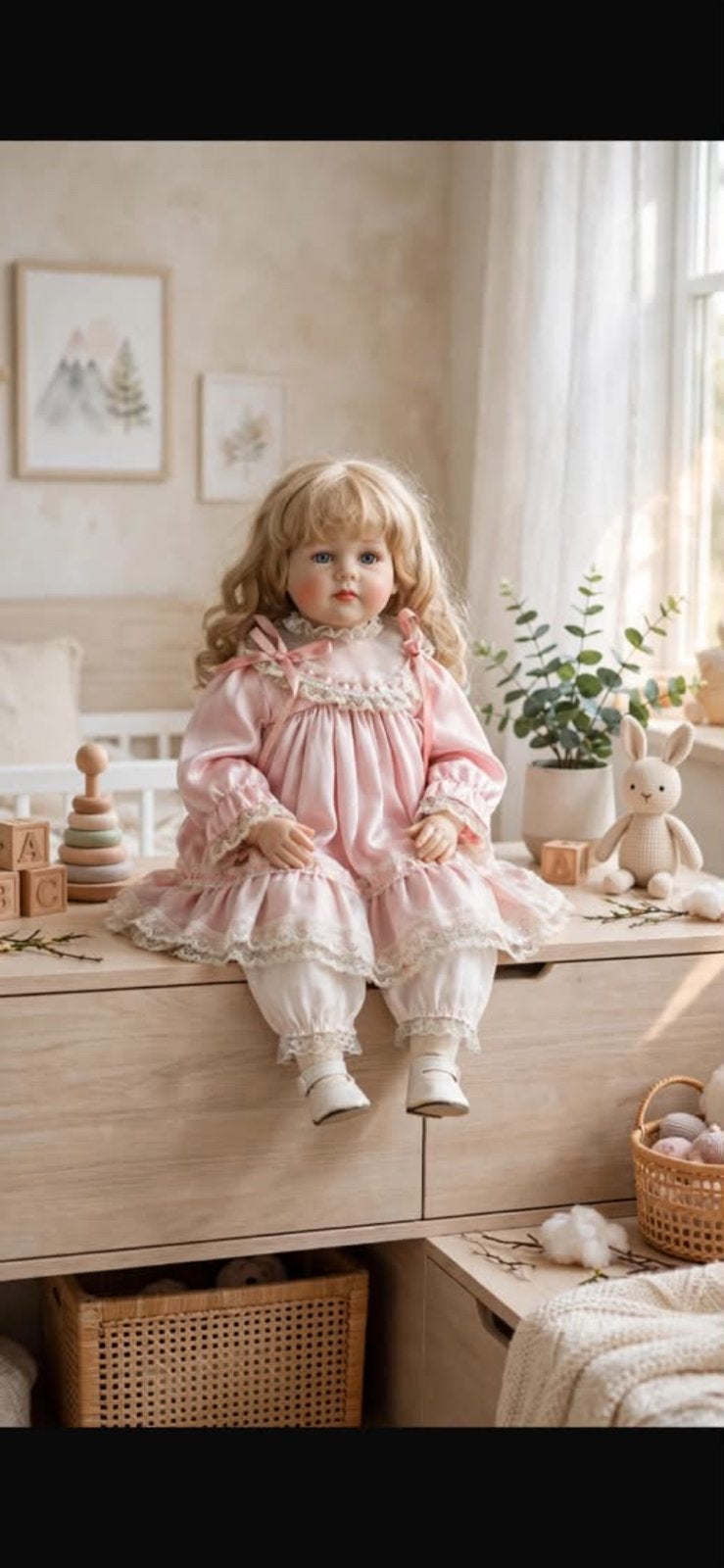 À vendre poupée en porcelaine : Antiquités, Enlèvement