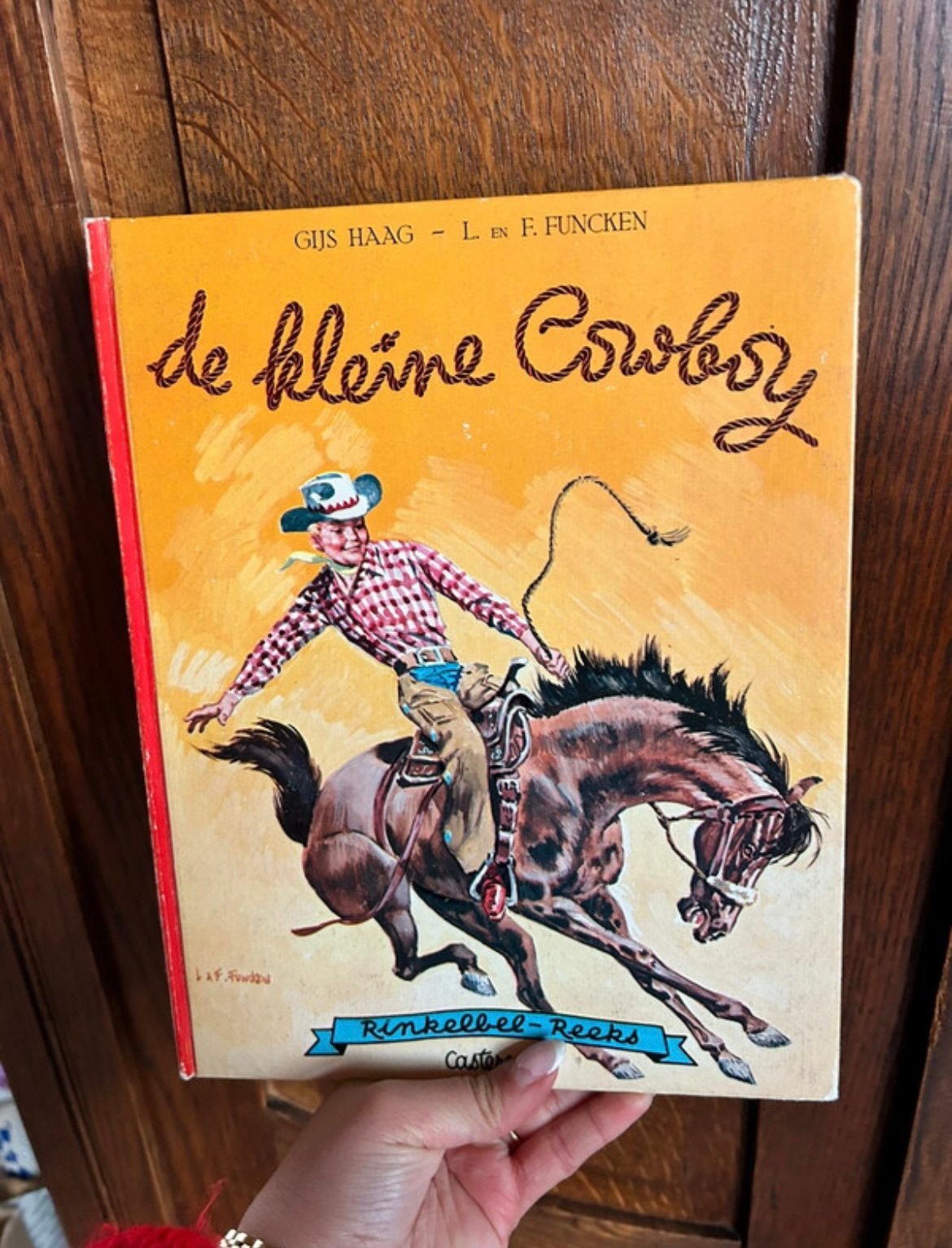 Vintage kinderboek – De kleine Cowboy – Rinkelbel‑reeks, Boeken, Ophalen of Verzenden, Zo goed als nieuw
