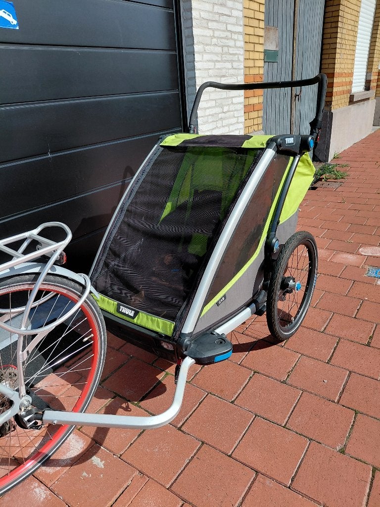 Thule Chariot Cab fietskar voor 2 kindjes, Vélos & Vélomoteurs, 40 à 60 kg, Enlèvement, Utilisé, Suspension