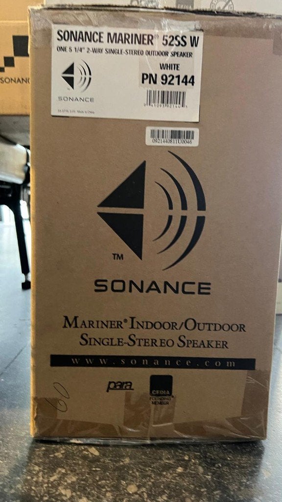 Sonance Mariner 52SS(wit) indoor/outdoor "Single-Stereo", Neuf, Autres marques, 60 à 120 watts, Enlèvement