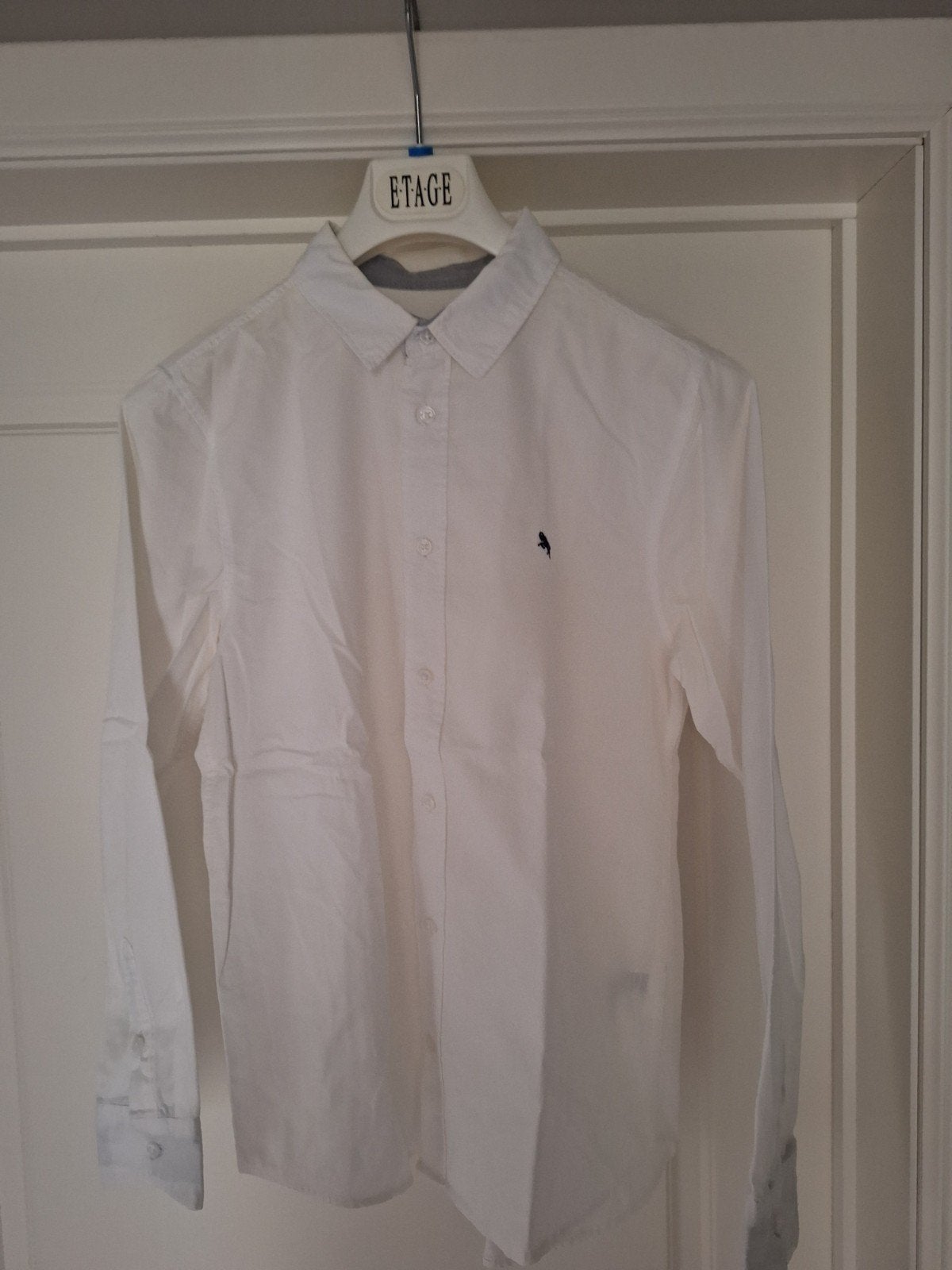 Mooi wit hemdje H&M maat 13-14 jaar, Enfants & Bébés, Garçon, Enlèvement ou Envoi, H&M, Chemise ou Chemisier