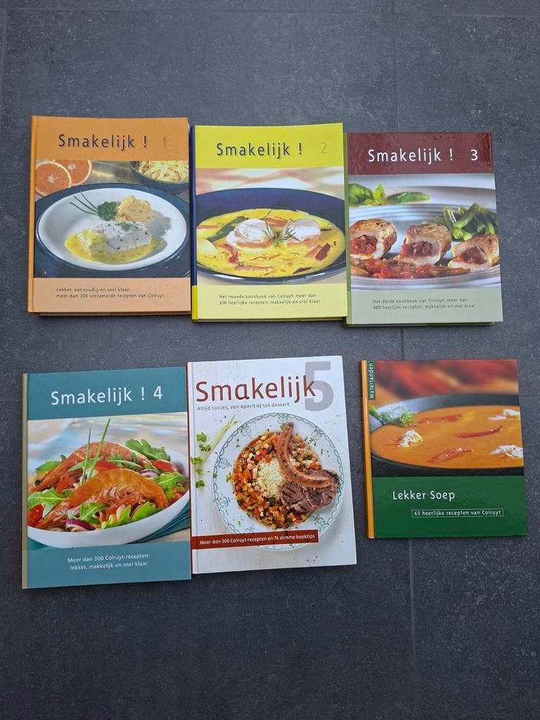 Smakelijk. 6 boeken, Boeken, Ophalen