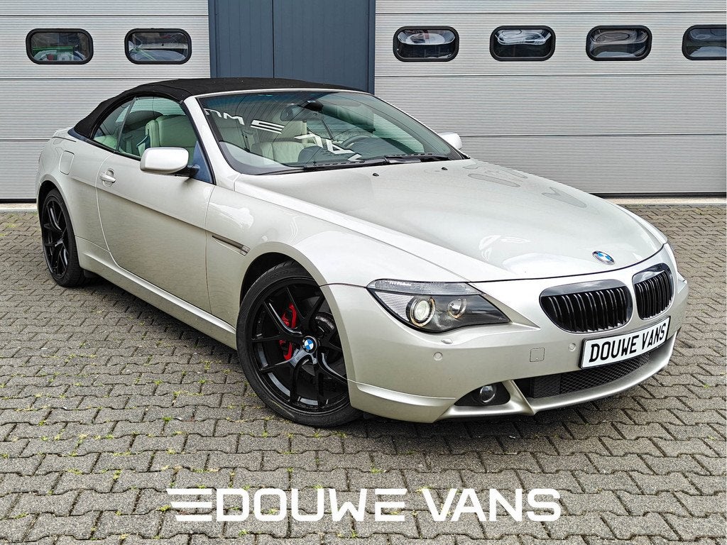 BMW 6 Serie 650 CI 6-serie 650i Cabrio 4.8 V8 367PK Youngtim, Autos, Cuir, Argent ou Gris, Achat, Entreprise
