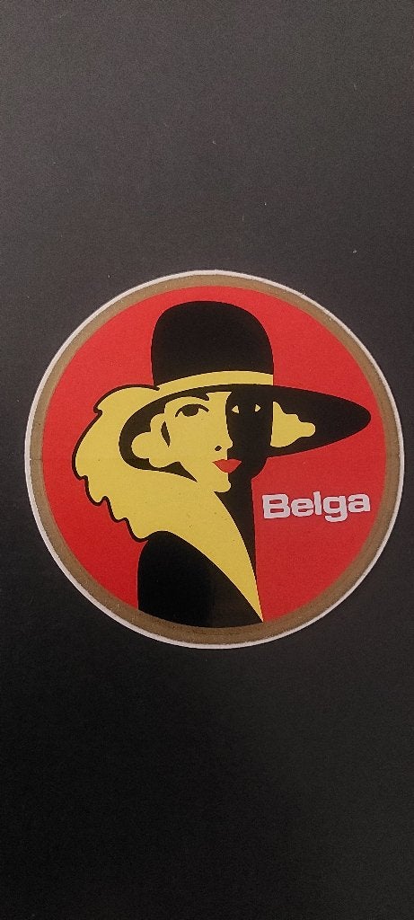 Sticker autocollant Belga rallysponsor vintage, Verzamelen, Verzenden, Gebruikt