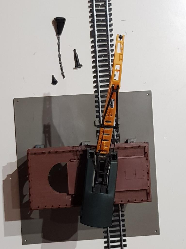 Lima HO ULTRA RARE Grue Pivotante Sur Rails, Hobby & Loisirs créatifs, Analogique, Enlèvement ou Envoi, Utilisé, Pont, Tunnel ou Bâtiment