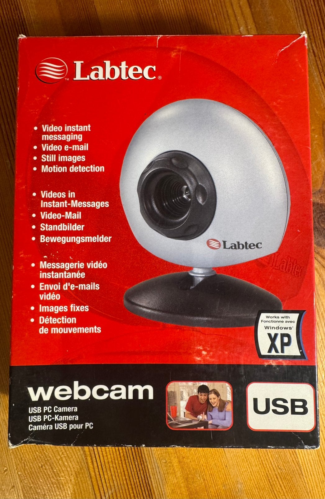 USB Labtec Webcam (Windows 98 t.e.m. XP), Enlèvement, Neuf, Filaire, Windows
