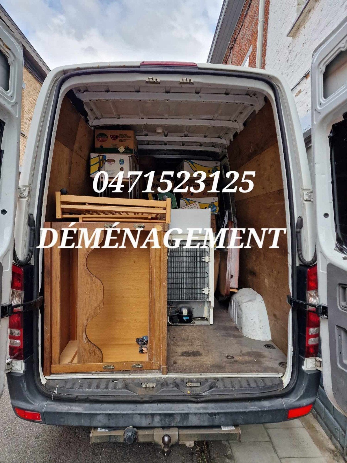 Camionnette demenagement Transport vide maison 0471523125, Bricolage & Construction, Enlèvement ou Envoi
