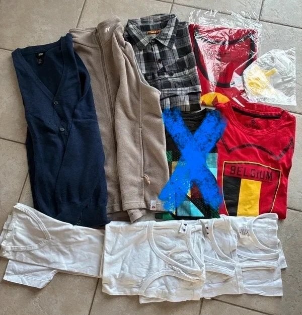 Lot 9 vêtements garçon - T. XS / 14/16 ans - bon état ou sat, Enlèvement ou Envoi, Utilisé, Garçon