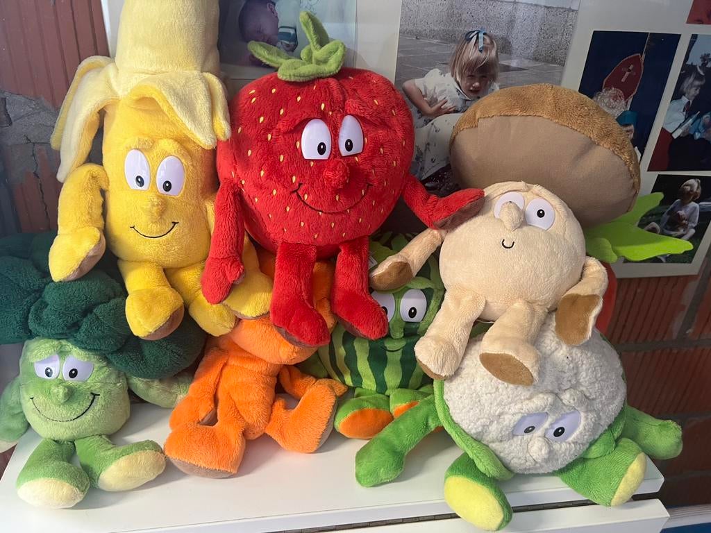 Groenten poppen, nieuw, 9 soorten , koopje, Ophalen of Verzenden, Nieuw