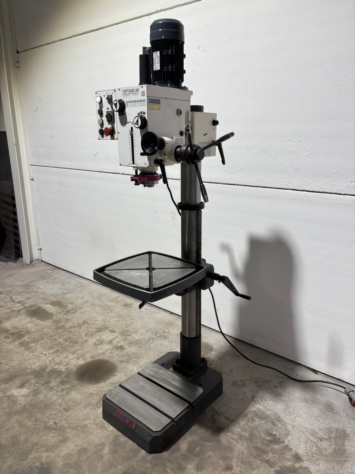 Optimum DH 40G Tandwiel kolomboormachine, Ophalen, 600 watt of meer, Variabele snelheid, Zo goed als nieuw
