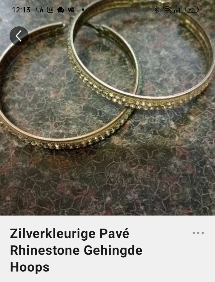 2 paarzilverkleurige oorbellen, Bijoux, Sacs & Beauté, Boucles d'oreilles, Enlèvement ou Envoi, Argent