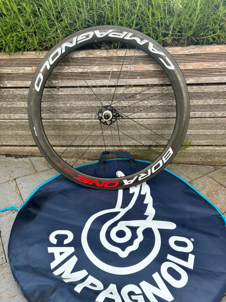 Carbon achterwiel 50mm velgrem, Fietsen en Brommers, Fietsonderdelen, Wiel, Gebruikt, Ophalen of Verzenden, Racefiets
