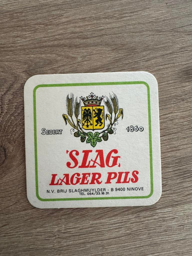 Bierviltje slag lager pils, Verzamelen, Ophalen of Verzenden, Zo goed als nieuw