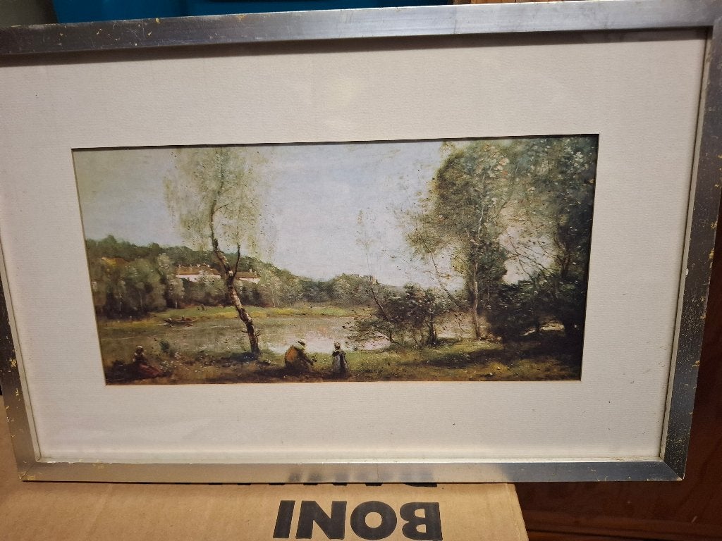 kader met afbeelding Jean-Baptiste Corot Ville d'Avray, Ophalen, Met afbeelding