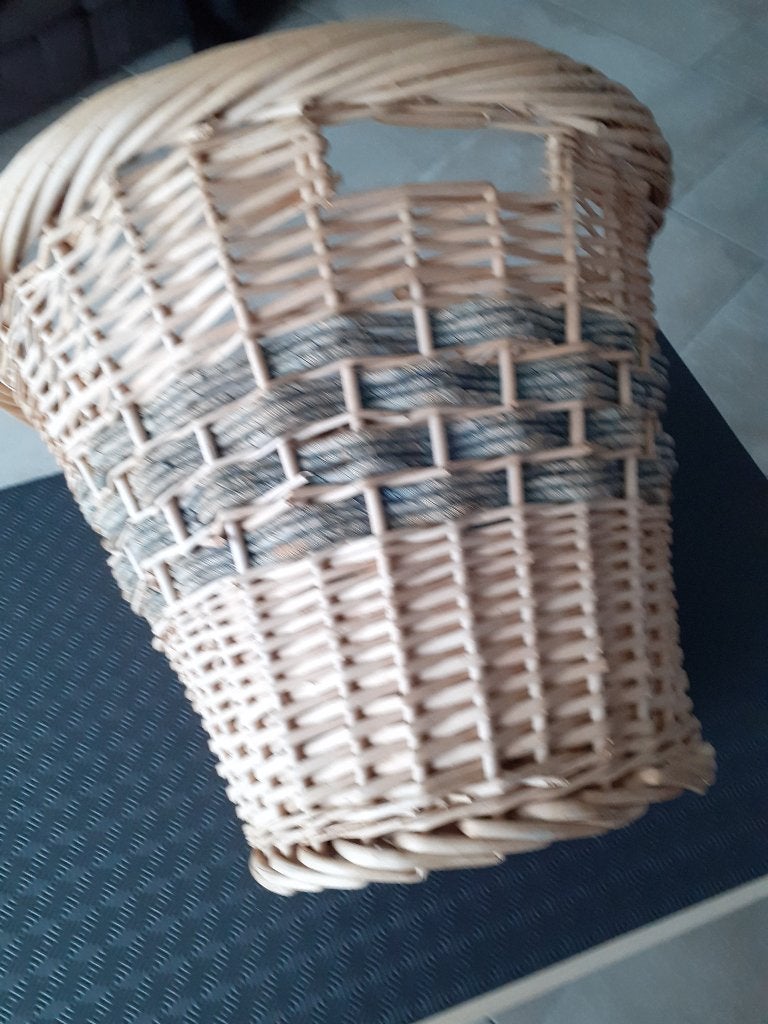 Manne à linge en osier, Osier, Rond, Enlèvement, Panier