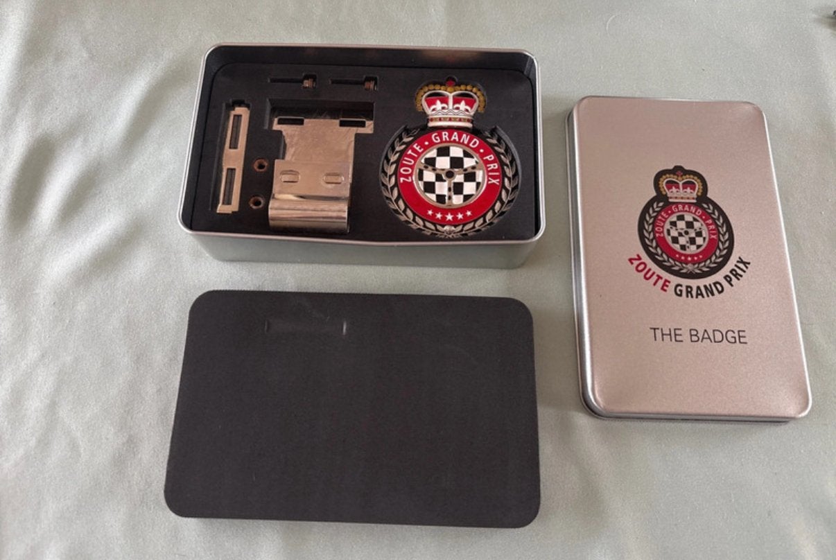 Badge de voiture Zoute Grand Prix en métal, Enlèvement, Autres matériaux