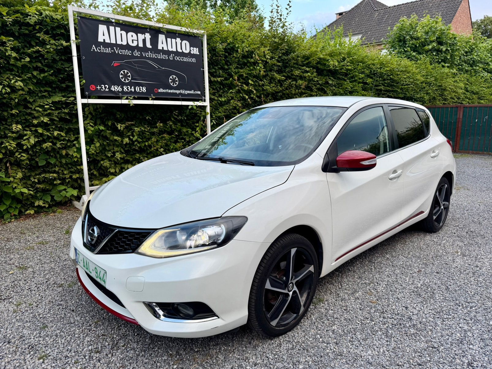 NISSAN PULSAR 1.2 BENZINE 85.KW. GPS. CAMERA. EURO 6b., Auto's, Nissan, Wit, Bedrijf, 5 deurs, Dealer onderhouden