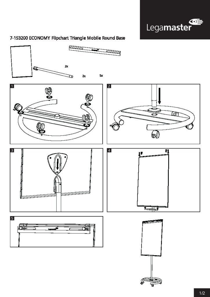 Mobiel bord „flipchart” - NIEUW - originele verpakking, Vergader- of Presentatieruimte, Ophalen, Nieuw in verpakking, Inrichting
